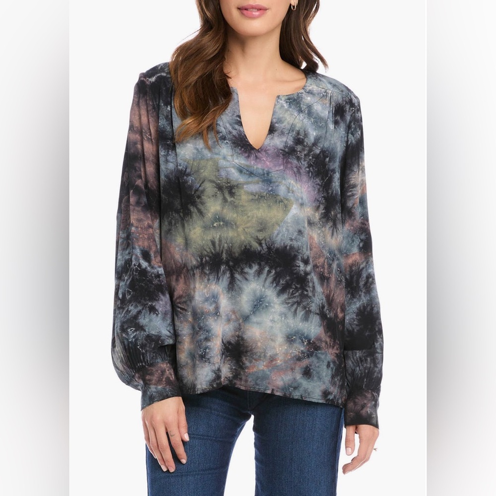 Karen Kane Tunic Top Tie-Dye Shirt